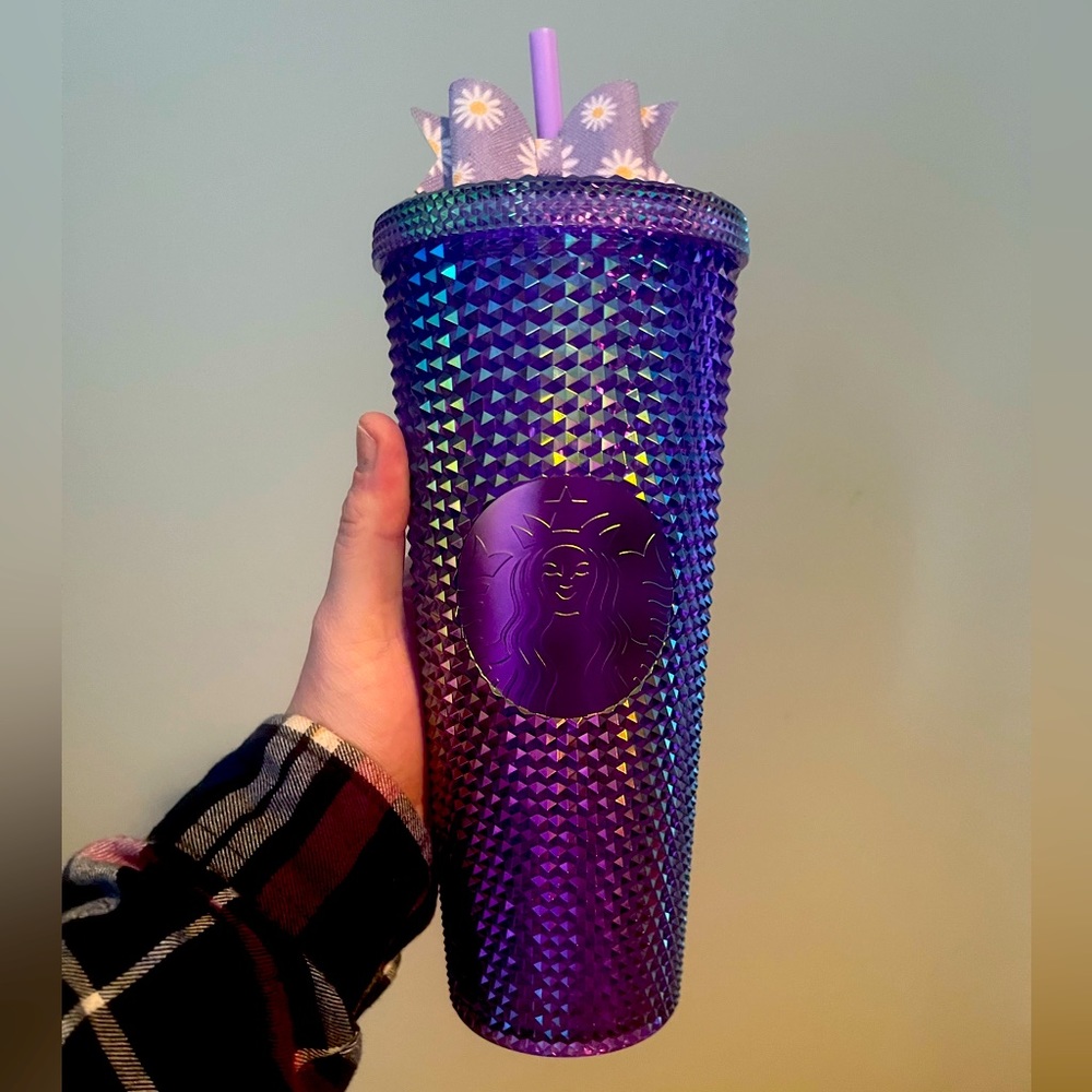 Purple Oilslick US Studded Starbucks Cup
